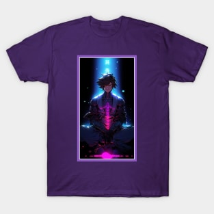 Anime Hero Power Meditation | Quality Anime Artwork | Anime Power Energy Meditation |  Manga Anime Art T-Shirt